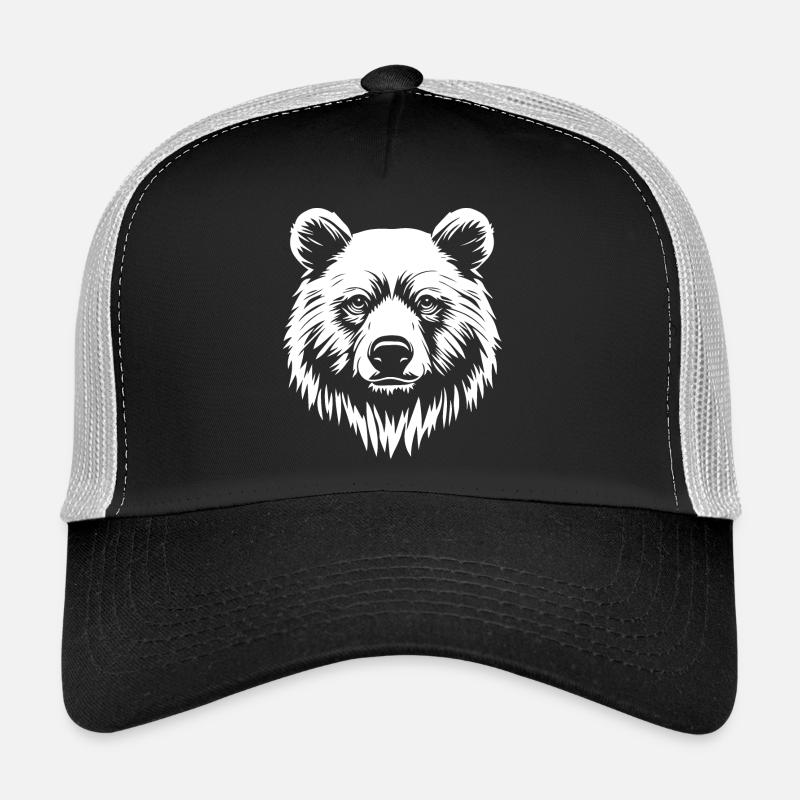 Bear Grizzly Brown Bear Trucker Cap