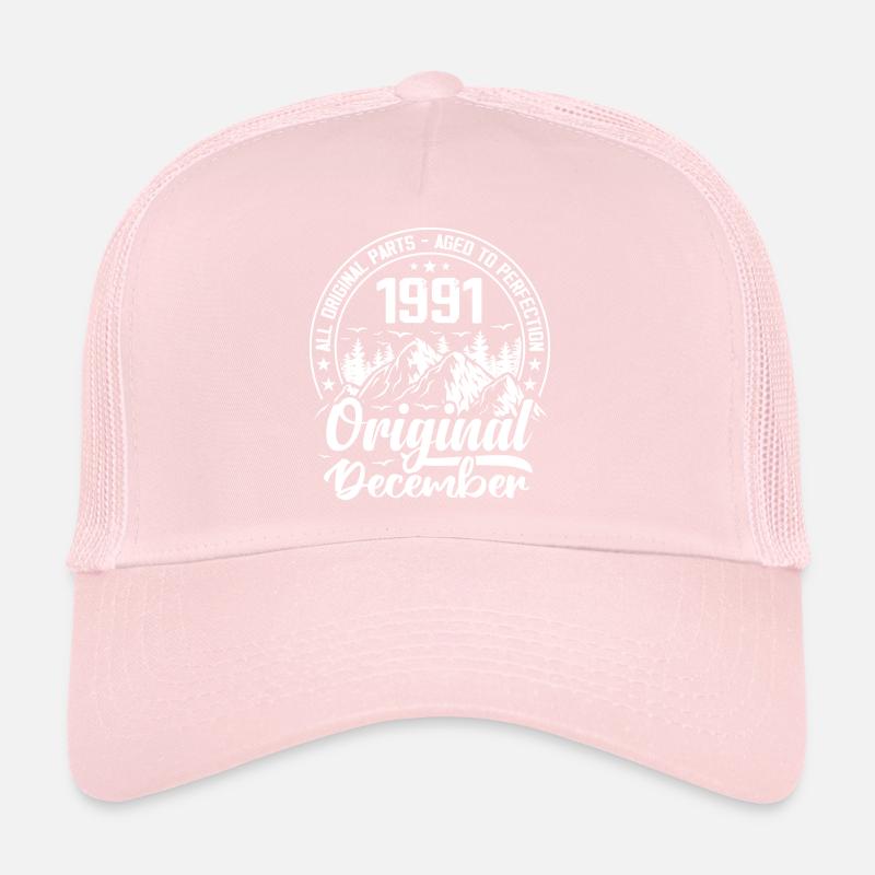 December 1991 Original 33 Years Anniversary Gift Trucker Cap