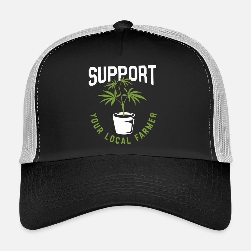Support Your Local Farmer Cannabis Trucker Cap