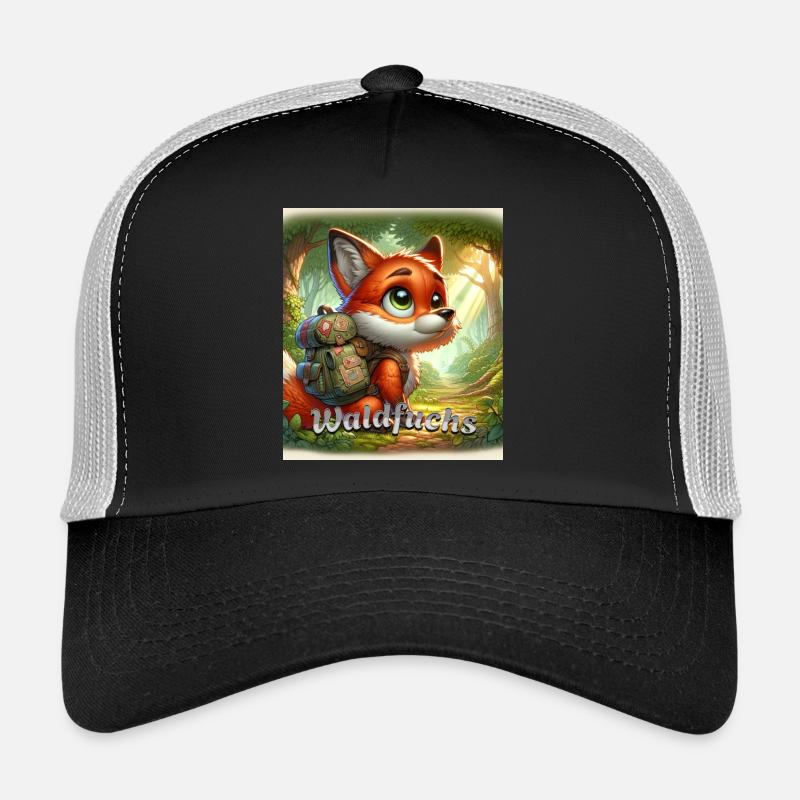 Waldfuchs - Trucker Cap - Schwarz/Steingrau