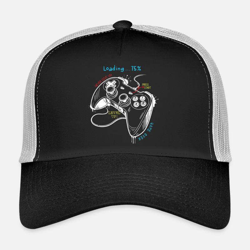Controller-Kunst im Retro-Gaming-Stil Trucker Cap