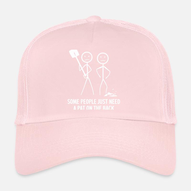 Conception humoristique de la tape dans le dos Casquette trucker 