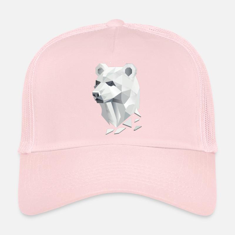 Geometric Bear Head – Strength and Tranquility Trucker Cap