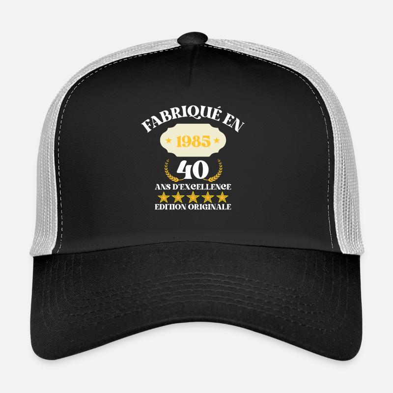 Né en 1985 Style amusant Casquette trucker 