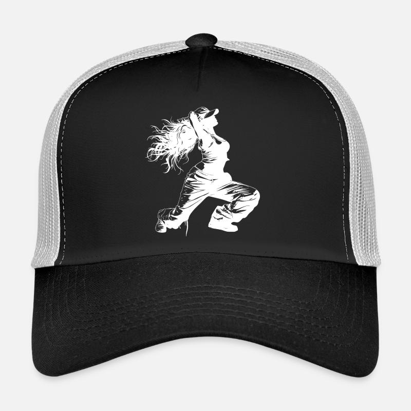 Breakdancerin Zeichnung Trucker Cap