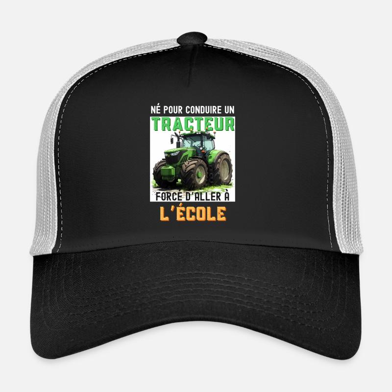 Tractor Fun Guaranteed - Trucker Cap - black/stone grey
