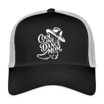 Line Dance Mom Line Dance Mom Cadeau - Casquette trucker  - noir/gris pierre - Devant