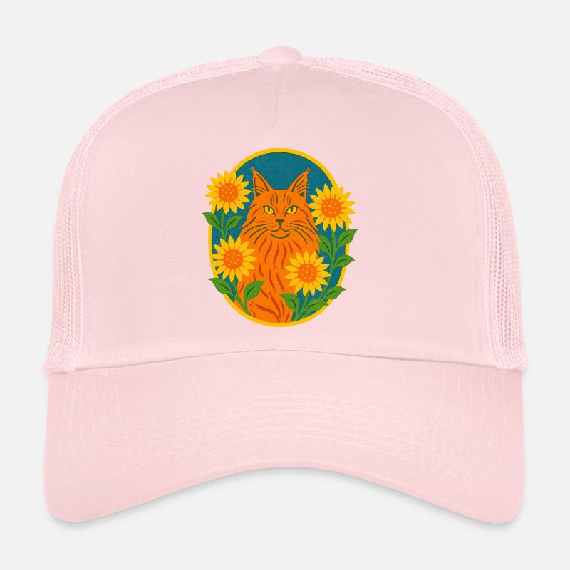 Ginger Kitty Cat Trucker Cap