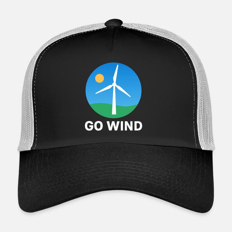 Support Wind Energy – Pro Clean Wind Power Trucker Cap