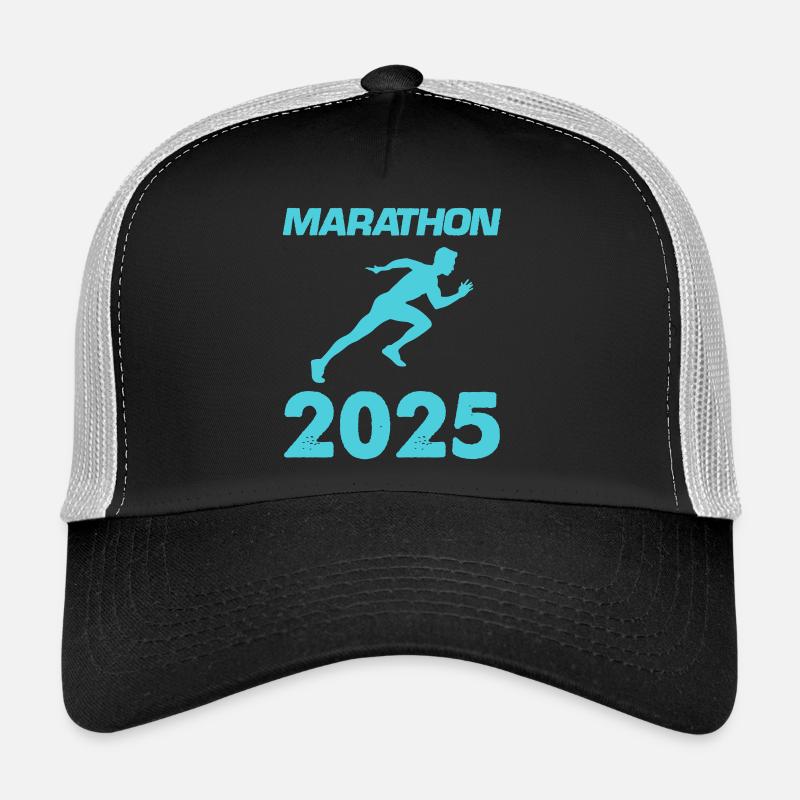 marathon 2025 - Trucker Cap - Schwarz/Steingrau