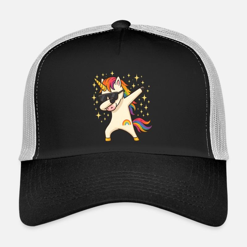 Einhorn - Trucker Cap - Schwarz/Steingrau