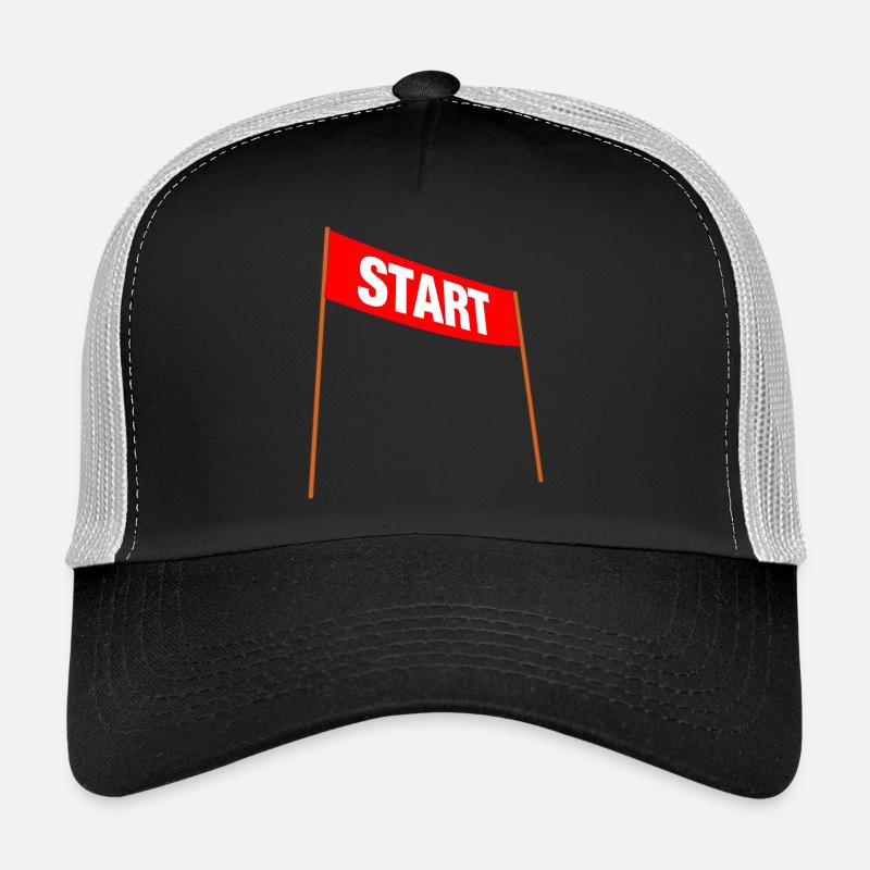 Red banner with START – Ready for the start! Trucker Cap