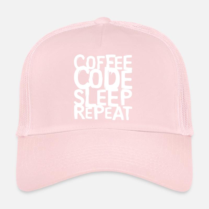 coffee code Programmierer - Informatik Arbeit Logo Trucker Cap