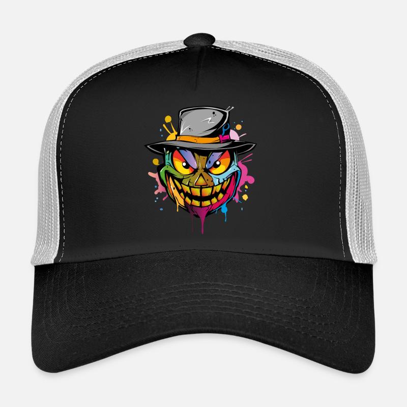 Halloween Face Trucker Cap