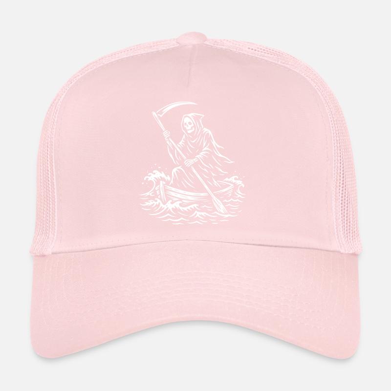 Conception de bateau Macabre Grim Reaper Casquette trucker 