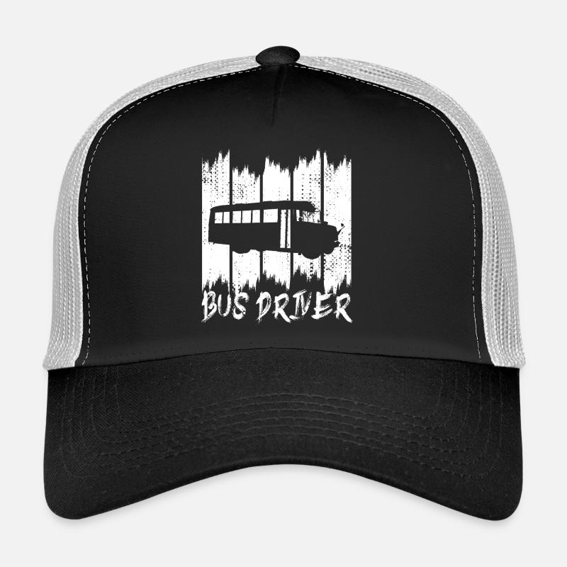Bus Driver - Trucker Cap - Schwarz/Steingrau