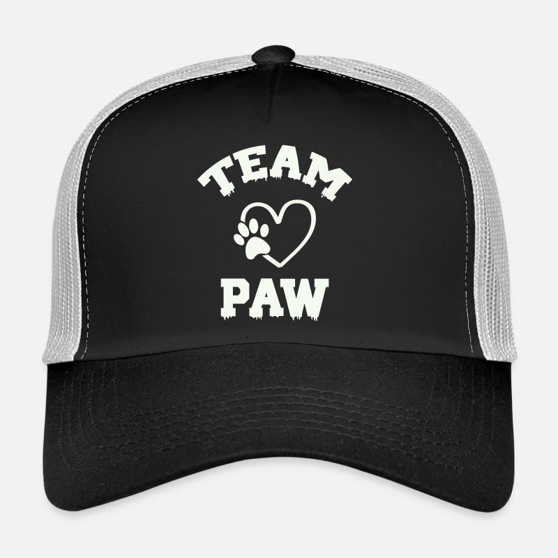 Équipe Paw Pfote - Casquette trucker  - noir/gris pierre