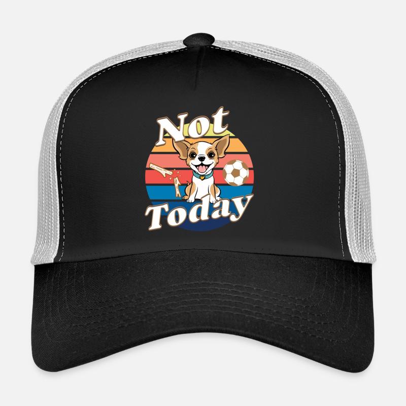 Not Today Doggo 🐾 - Trucker Cap - Schwarz/Steingrau