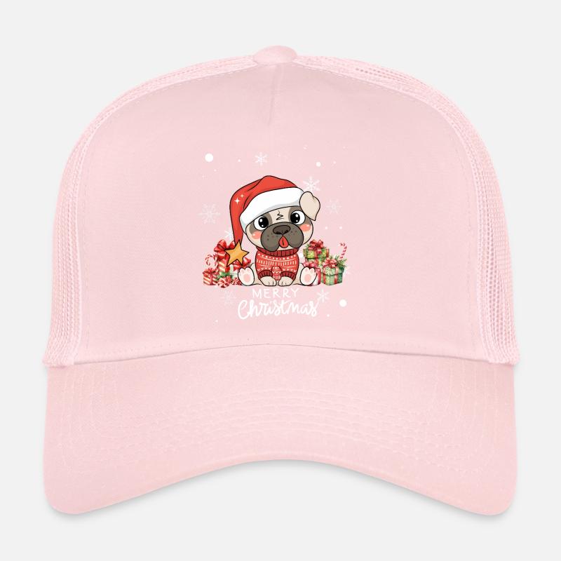 Chien Noël Casquette trucker 