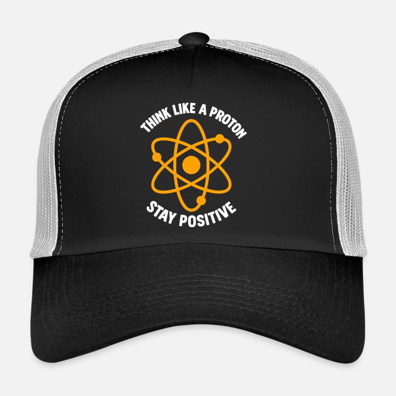 Graphique de l’atome de pensée positive de proton Casquette trucker 