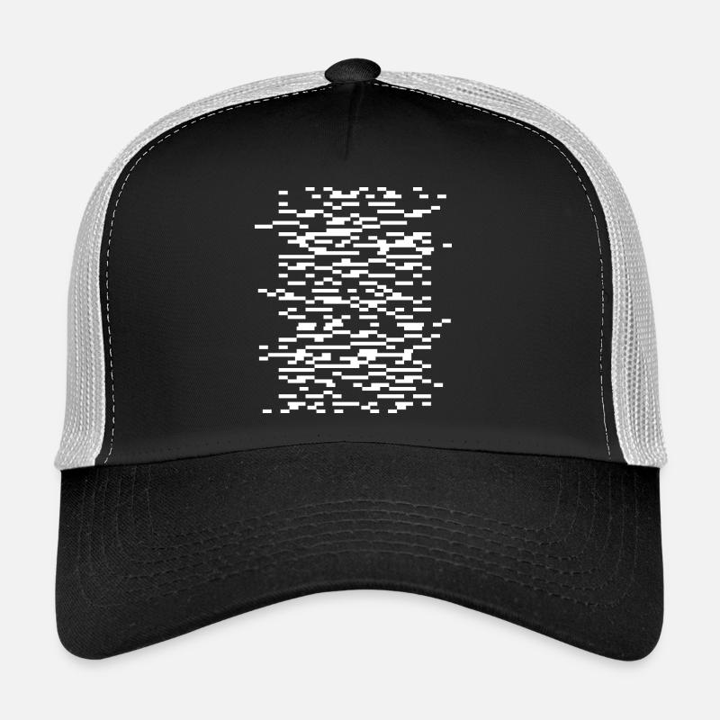 Glitch Waveframes Grille de nuit Casquette trucker 