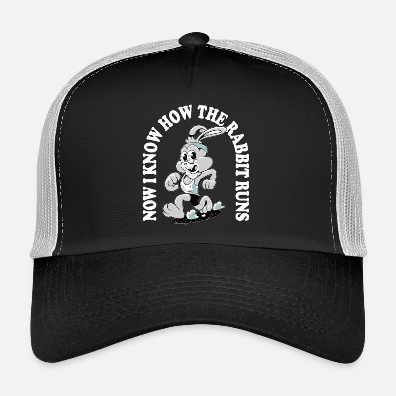 Now I Know How the Rabbit Runs – Denglisch Spruch Trucker Cap