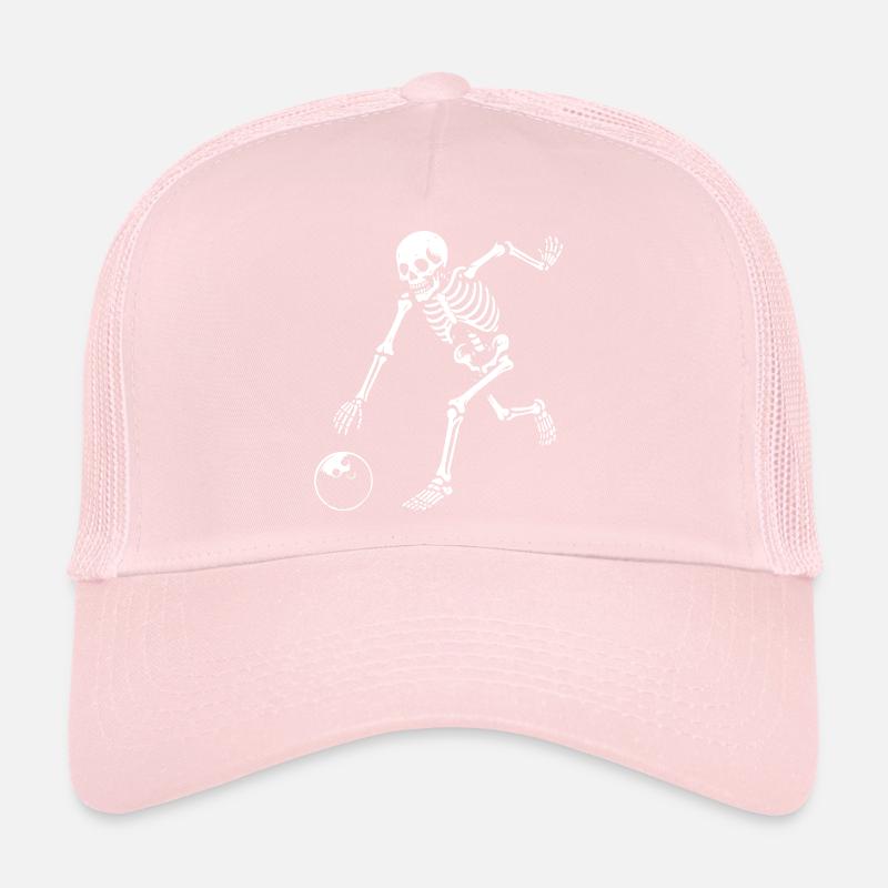 Skeleton Playing bowling  Trucker Cap