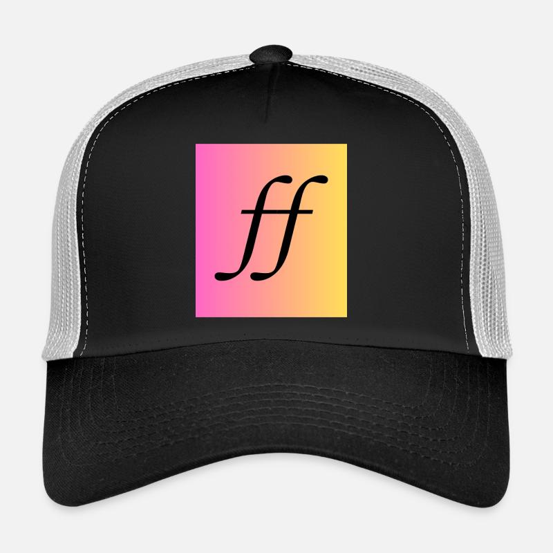 Fortissimo - Music Monogram Gradient Trucker Cap