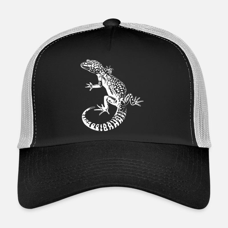 Gecko Léopard Gecko Contraste Casquette trucker 