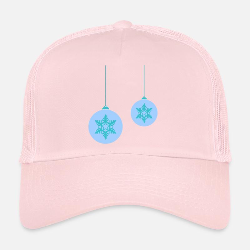 Winterliche Schneeflocken Kugeln Trucker Cap