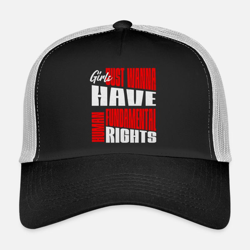 Women's Rights Fundamental Rights Layout Trucker Cap