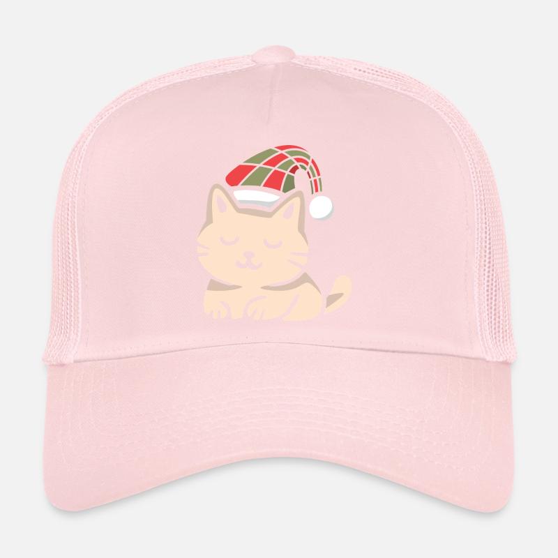 Look de chat écossais de Noël en hiver Casquette trucker 