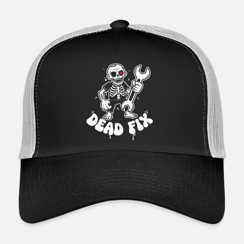 Squelette avec clé à molette Casquette trucker 