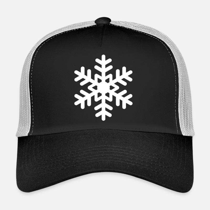 Schneeflocke Schnee - Trucker Cap - Schwarz/Steingrau