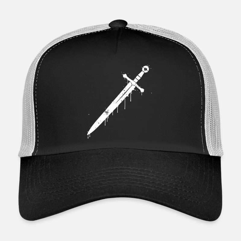 Knight Sword Graffiti Middle Ages Trucker Cap