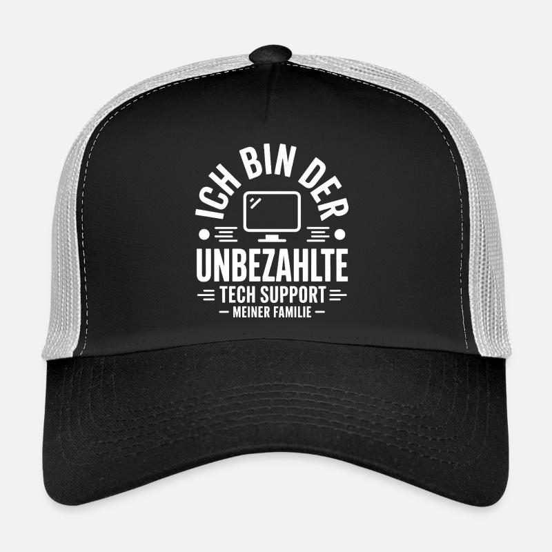 Unbezahlter Tech Support Familie Trucker Cap