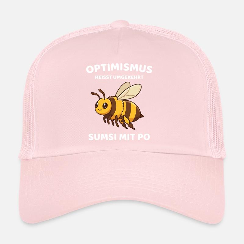 Optimism is conversely called Sumsi with Po Bee Trucker Cap