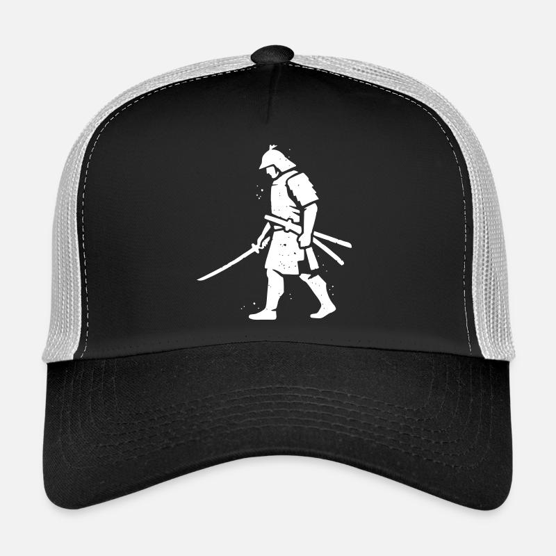 Wandernder Ronin Samurai Hut Vektor Trucker Cap