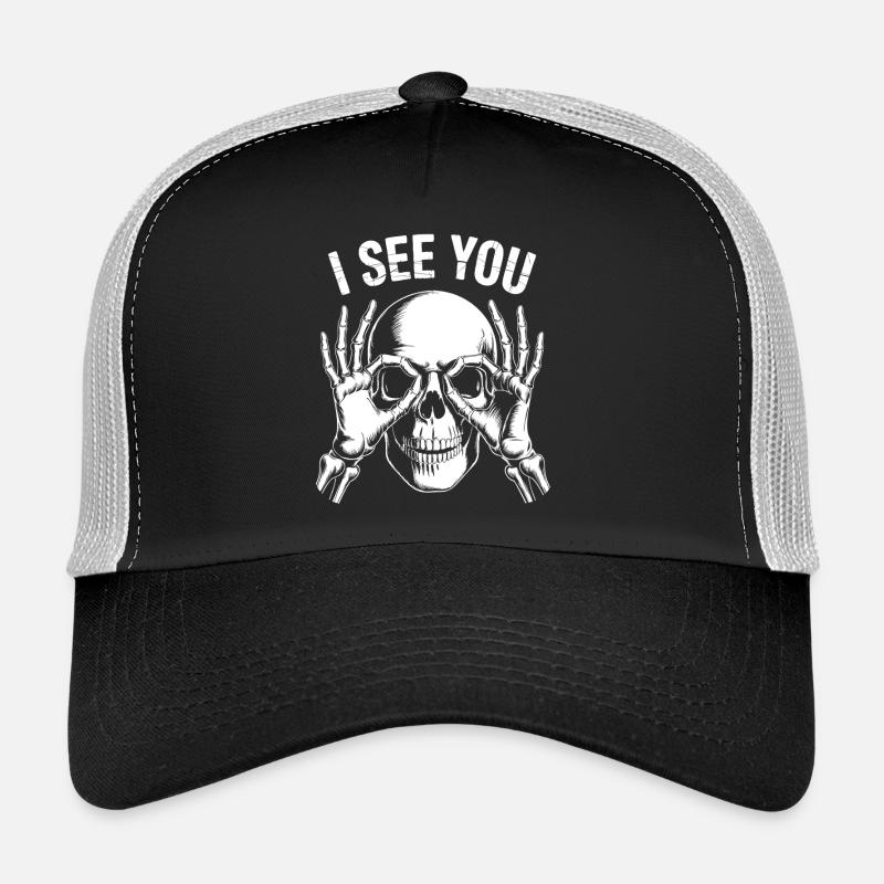 I See You Skelett Blick Trucker Cap