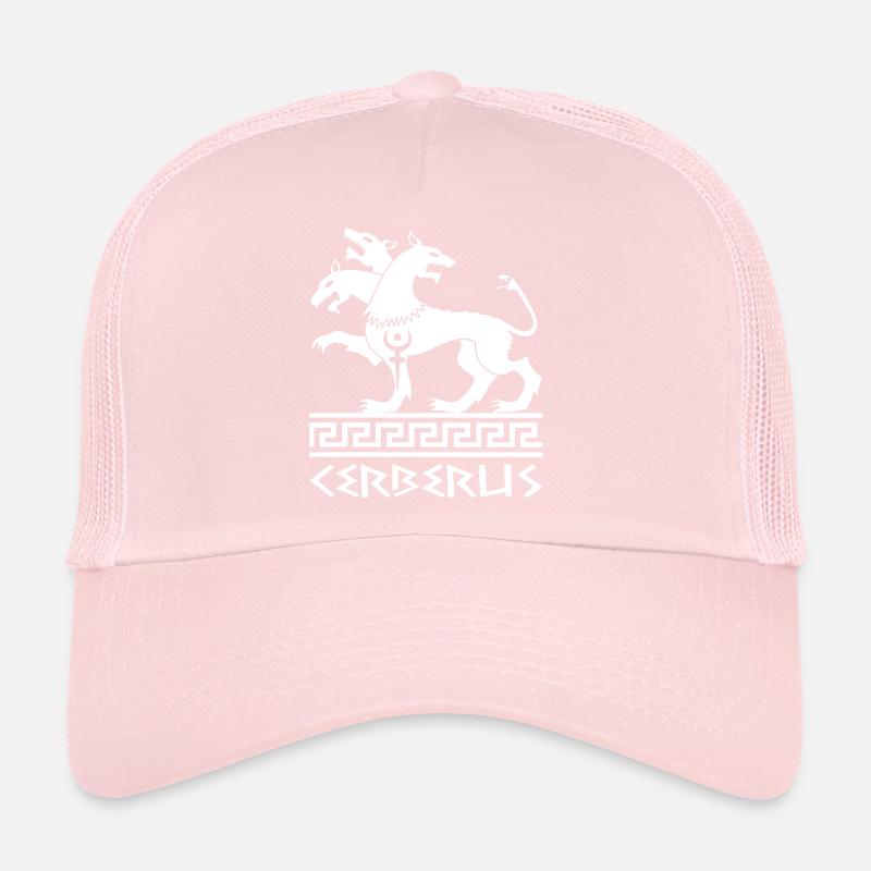 Chien Cerbère blanc Casquette trucker 