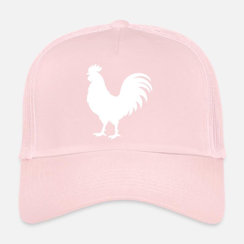 Silhouette du coq Casquette trucker 