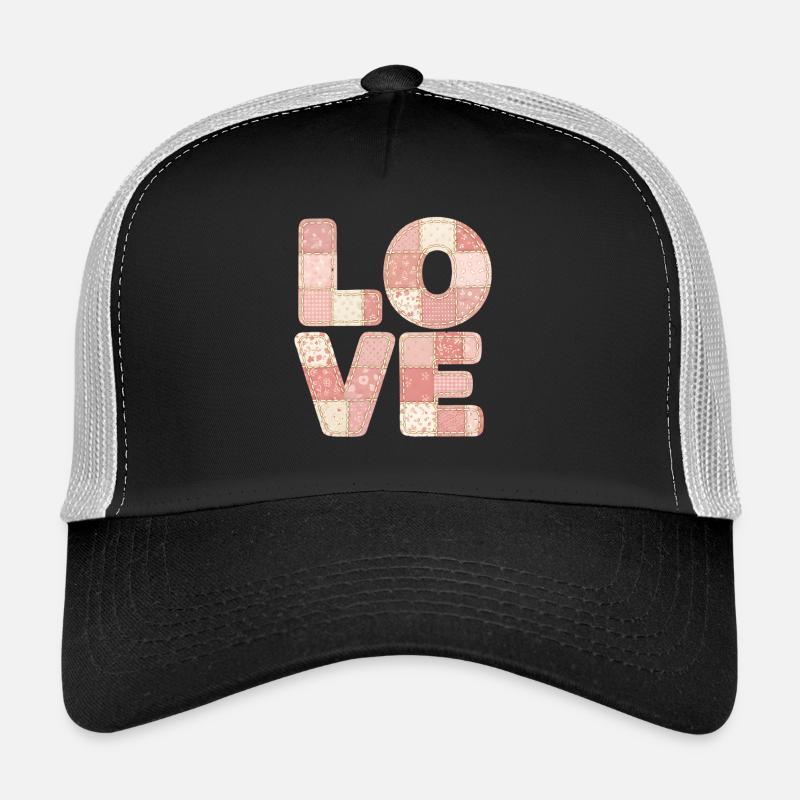 J’adore le design de patchwork rose Trend Design Casquette trucker 