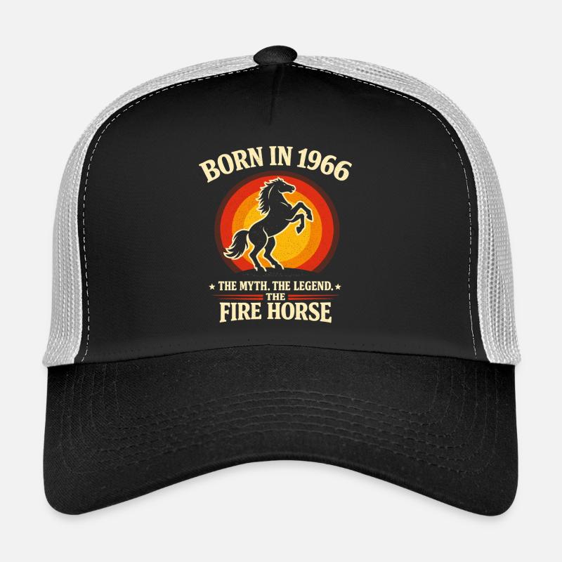 Légende 1966 Mythe du Cheval de Feu rétro Casquette trucker 