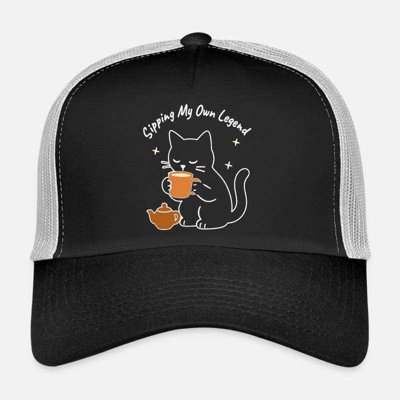Siroter ma propre légende – Chat artisan douillet Casquette trucker 