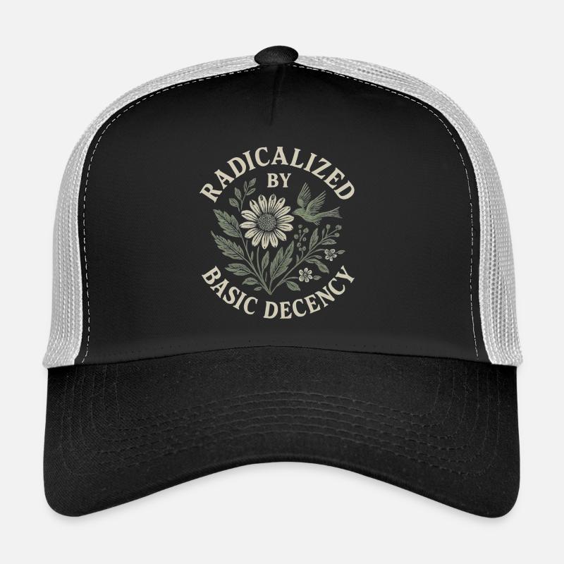 Radicalisés par la décence de base Décor floral Casquette trucker 
