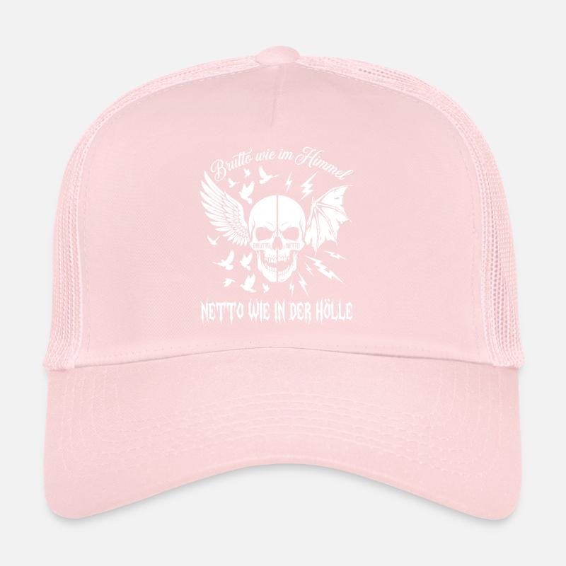 Dégoûtant comme au paradis Net comme en enfer Casquette trucker 