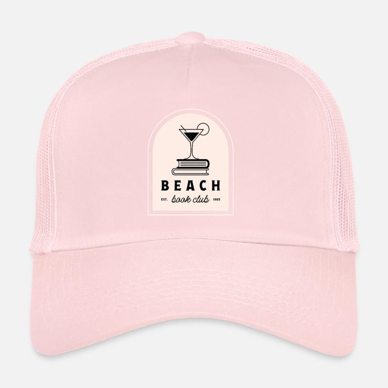 Beach book club cocktail funny reading group Trucker Cap