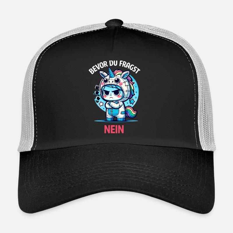 Bevor Du Fragst Nein Einhorn Design Trucker Cap