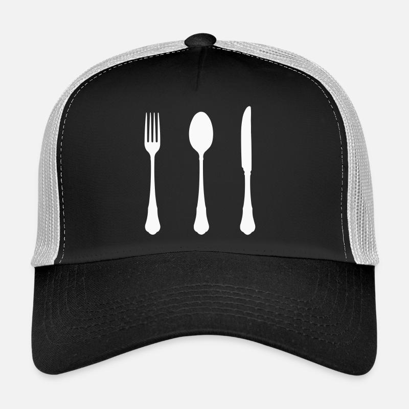 Conception de silhouettes de couverts Casquette trucker 
