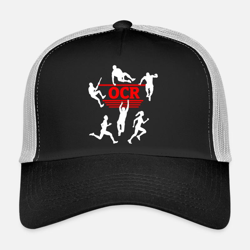 OCR Red – Obstacle Silhouette Design Trucker Cap